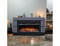 Линейный электрокамин Modern GR-LD с очагом Vision 42 LOG LED