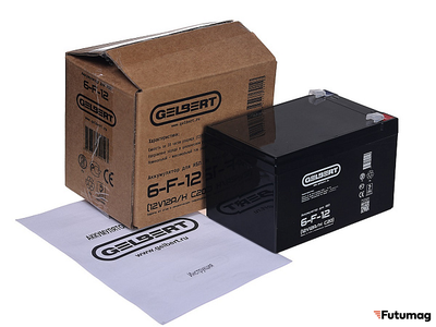 Аккумулятор для ИБП Gelbert 6-F-12 (12V12A/H C20)