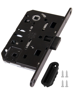 Замок AGB межк. WC (черный) с отв. пл. B02402.05.91 MEDIANA POLARIS