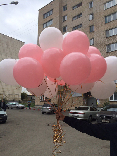 13 гелиевых шаров "Выписка Девочки"