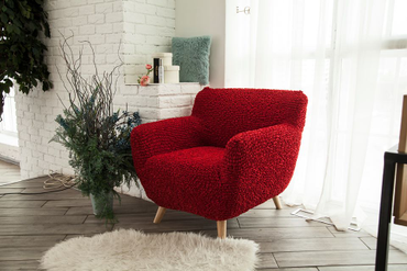 ЧЕХОЛ НА КРЕСЛО МИКРОФИБРА КРАСНЫЙ