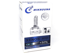 Ксеноновая лампа D1S 4300K Mikrouna +50%, 35W, 1шт