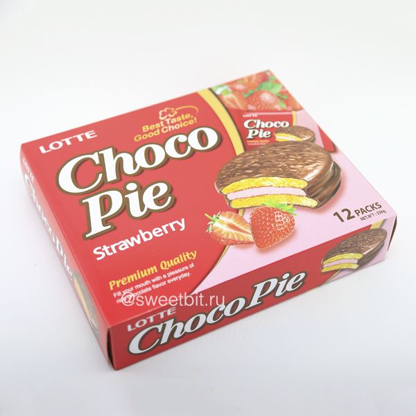 Купить Клубничный Choco Pie (Чокопай) за 290р. в интернет-магазине ...