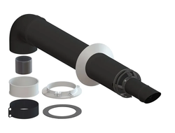 Комплект коаксиального дымохода E8tempo черный