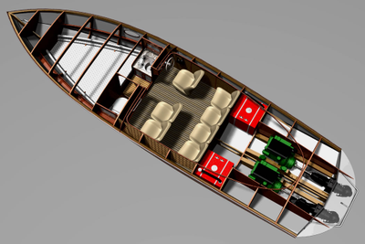 Глиссирующий скоростной катер KS-900