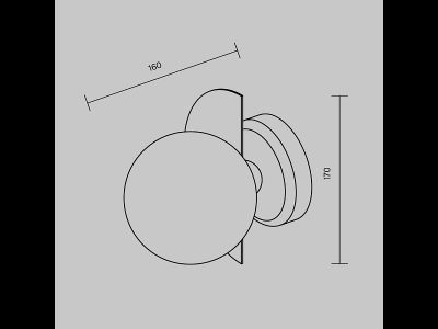 Freya, Настенный светильник (бра) Sepia, FR5391WL-01BS