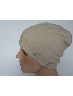 Кашемировая шапка Loro Piana Италия Vizio 7017 бежевая