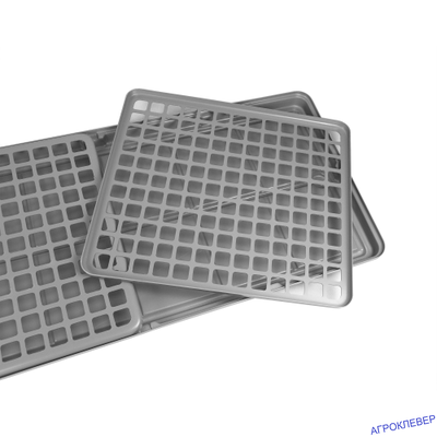 Крышка  (1 шт.) для 1/2 поддона 1250x550 АБС-пластик 143 квадратных отверстий 30х30мм