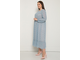 Женственное нарядное платье из шифона арт. 5769 (цвет голубой) Размеры 48-54