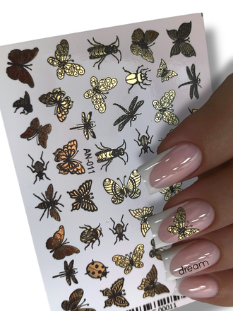 Фольгированные слайдеры Золото AN-011