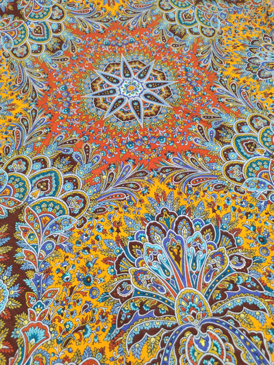 Павловопосадский платок Золотой петушок 1943-52