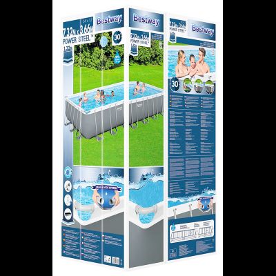 Каркасный бассейн Bestway прямоугольный 732 x 366 x 132 см, арт. 56475