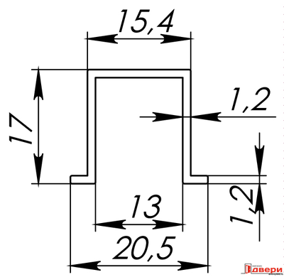Нижняя направляющая