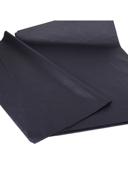 Бумага тишью в листах (10шт., черная/графит), 50*66см