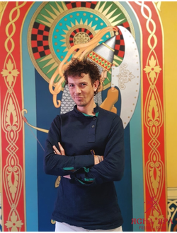 "Тёмное небо" Тёмно-синяя с бирюзовыми вставками