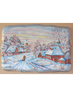 Зимняя дорога (панно)