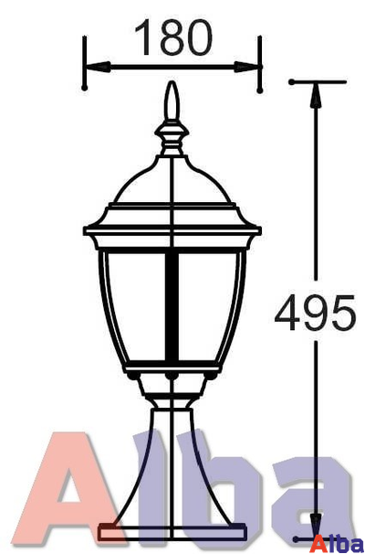 Садово парковый светильник Arsenal S 204