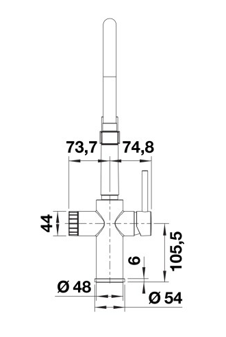 Смеситель CATRIS-S Flexo Filter