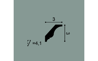 Карниз CX154 - 3*3*200см