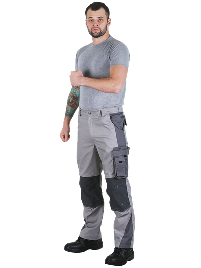 Брюки 2020-ТОМБОЙ®, цв. светло-серый/серый