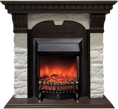 Электрокамин Дублин AO M2 с очагом Fobos