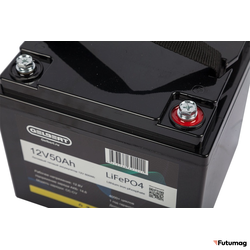 Литиевый тяговый аккумулятор Gelbert LiFePO4 (12V/50Ah/50A/600Wh) [6-GFM-38]