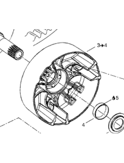 Щека вариатора BRP 417222181 для BRP LYNX/Ski-Doo