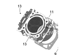 Цилиндр Оригинал BRP 420413269 420413267 для BRP Can-Am (Cylinder With Sleeve)