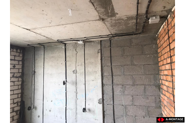 Черновой электромонтаж, 3-ком. квартира ЖК "Королев"