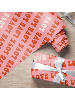 Упаковочная бумага Love 100х70 см