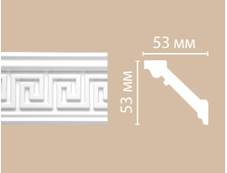 Потолочный плинтус из полиуретана с орнаментом DECOMASTER (Декомастер) - 95655