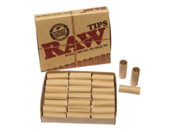 Сигаретные фильтры RAW PREROLLED TIPS бумажные 18х6мм (21шт)