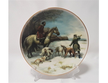 Тарелка 20см. "На опушке с борзыми"