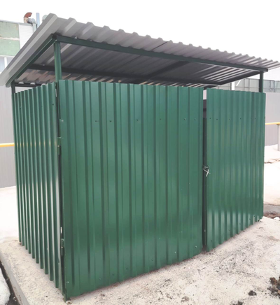 Мусорная площадка на 2 бака (арт. МП 02)