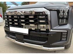 Защита переднего бампера двойная Папа Тюнинг d60/42 для GAC GS8 2025-