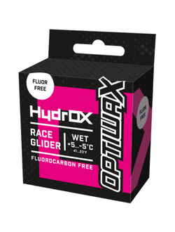 Гоночный бесфторовый парафин HydrOX Race Glider Wet, 60g +5…-5 °C