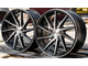 Комплект дисков R16 7,0J ET+36 5*100 Vossen CVT Черный глянец с полированными лучами (G560)