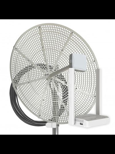 DS-4G-24M L3-2.4 Комплект WiFi 3G/4G - зеркально-параболическая антенна 1700-2700 МГц MIMO 24 дБ со встроенным модемом, USB кабель 10 м, Wi-Fi роутер 2.4 ГГц, LAN-3, узел крепления