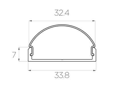 Алюминиевый профиль 4L-3307-S ANOD