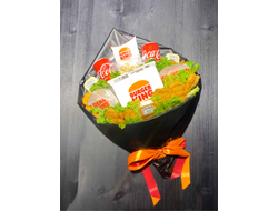 Букет из бургеров и закусок "Бургер кинг"