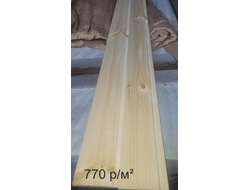 Вагонка цельная /сосна/ сорт А, 12.5х90х2500 мм