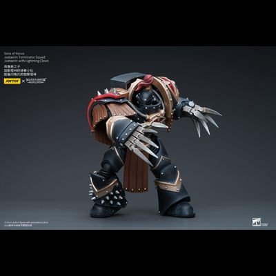Терминатор Сынов Хоруса (Warhammer Horus Heresy) - КОЛЛЕКЦИОННАЯ ФИГУРКА 1/18 Sons of Horus Justaerin Terminator Squad with Lightning Claws (JT9725) - JOYTOY