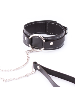 CH-2004 Ошейник-чокер из мягкой натуральной кожи Crazy Handmade