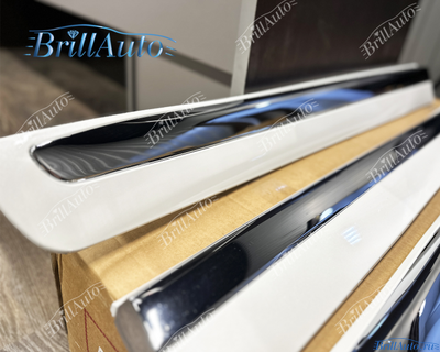 Молдинги Lexus LX 570 белые с хромом 2007-2015