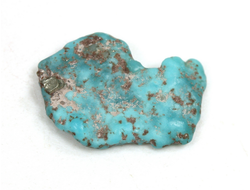 Бирюза с пиритом, необработанный, дикий образец, США, Аризона (15*11*2,5 мм, 0,45 г) №37582