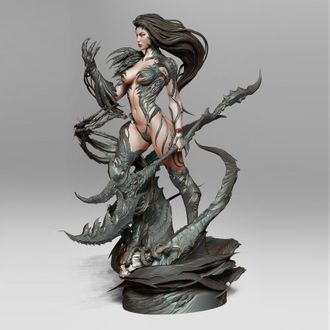 СТАТУЯ, WITCHBLADE, XM STUDIO, Sideshow, статуэтка, коллекция, девушка, голая, Ведьмин клинок