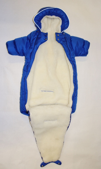 Зимний комплект для новорожденного "Синее небо" oт 0 - 6 мес. + комплект одежды малышу в ПОДАРОК