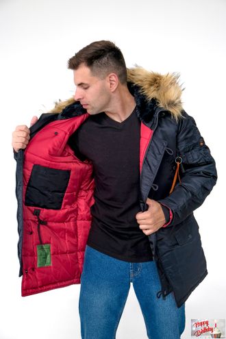 Куртка мужская N3B Nord Storm Ink/Red