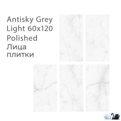 Керамогранит Staro Palacio Antisky Grey Light 60х120 см глянцевый