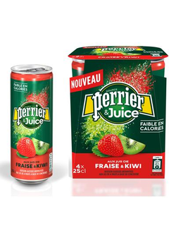 Напиток Perrier газированный с соком клубника-киви 0.25 л